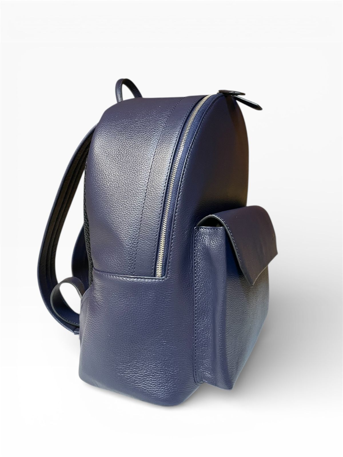 Premium Leather Backpack – Croco & Pebbled Finish