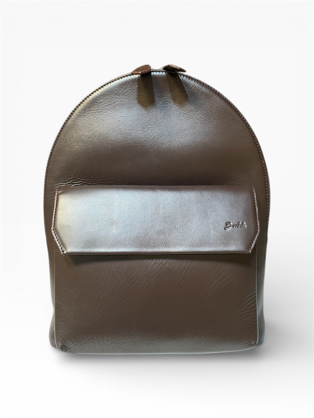 Premium Leather Backpack – Croco & Pebbled Finish